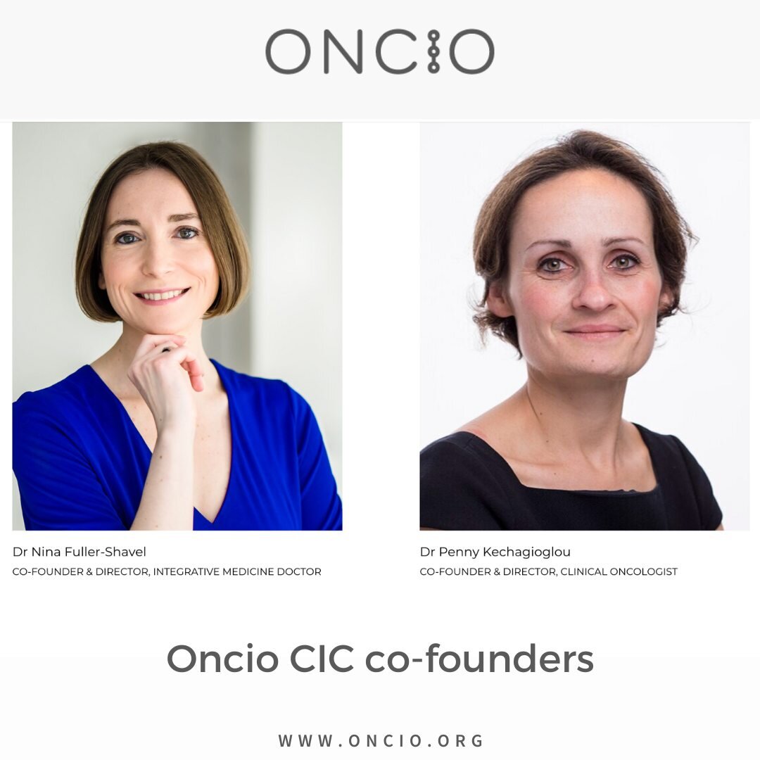 🌟Oncio CIC was co-founded by Dr Nina Fuller-Shavel and Dr Penny Kechagioglou with the main aim of providing high quality app-based resources for people with cancer and supporting best clinical practice and research in integrative oncology.

✨As phys