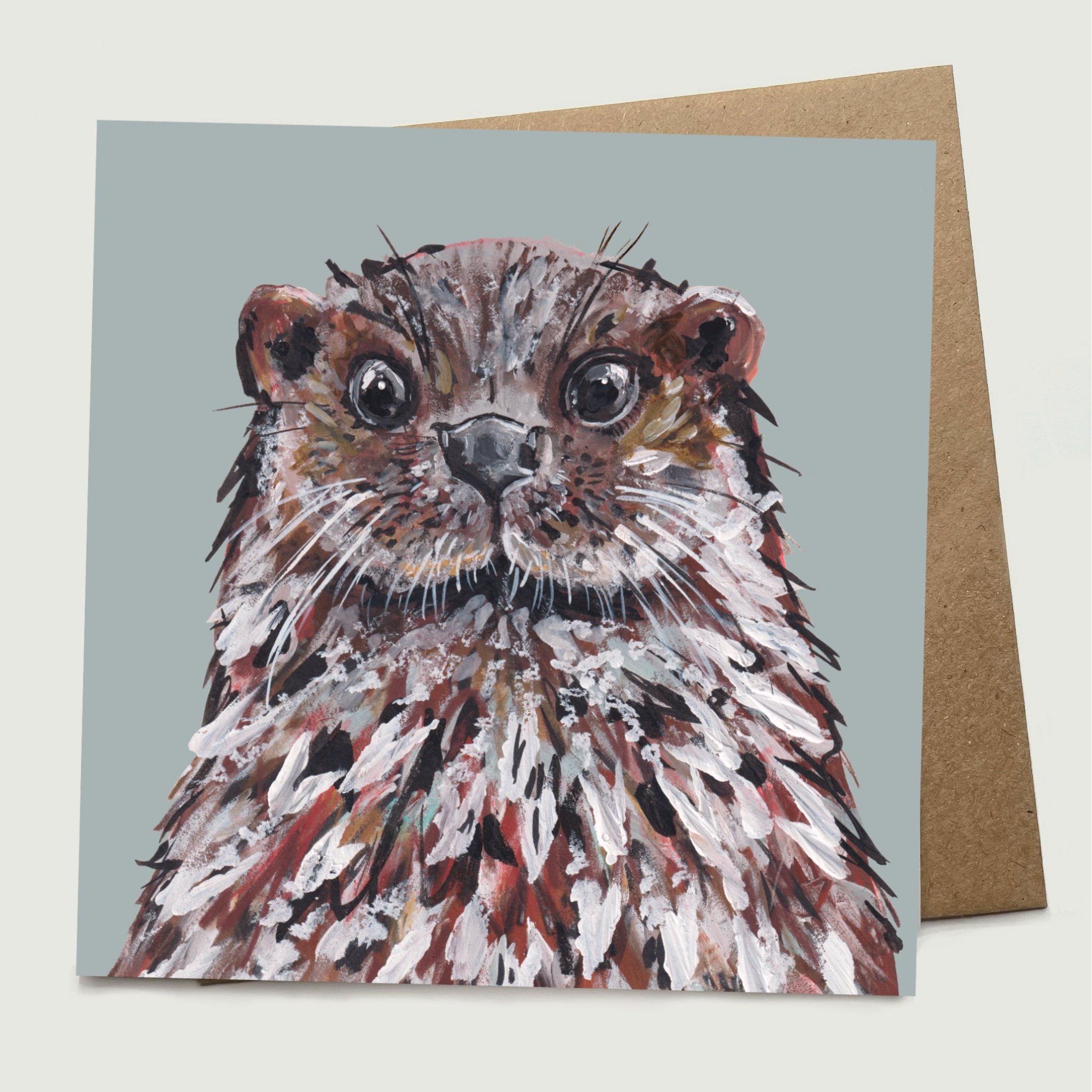 Dumpling the Otter Greetings Card