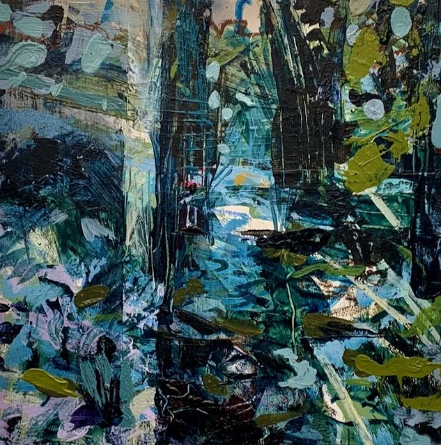 Shadow, 2024.
Mixed media on wood panel
30.5 x 30.5 cm  $400                                            SOLD