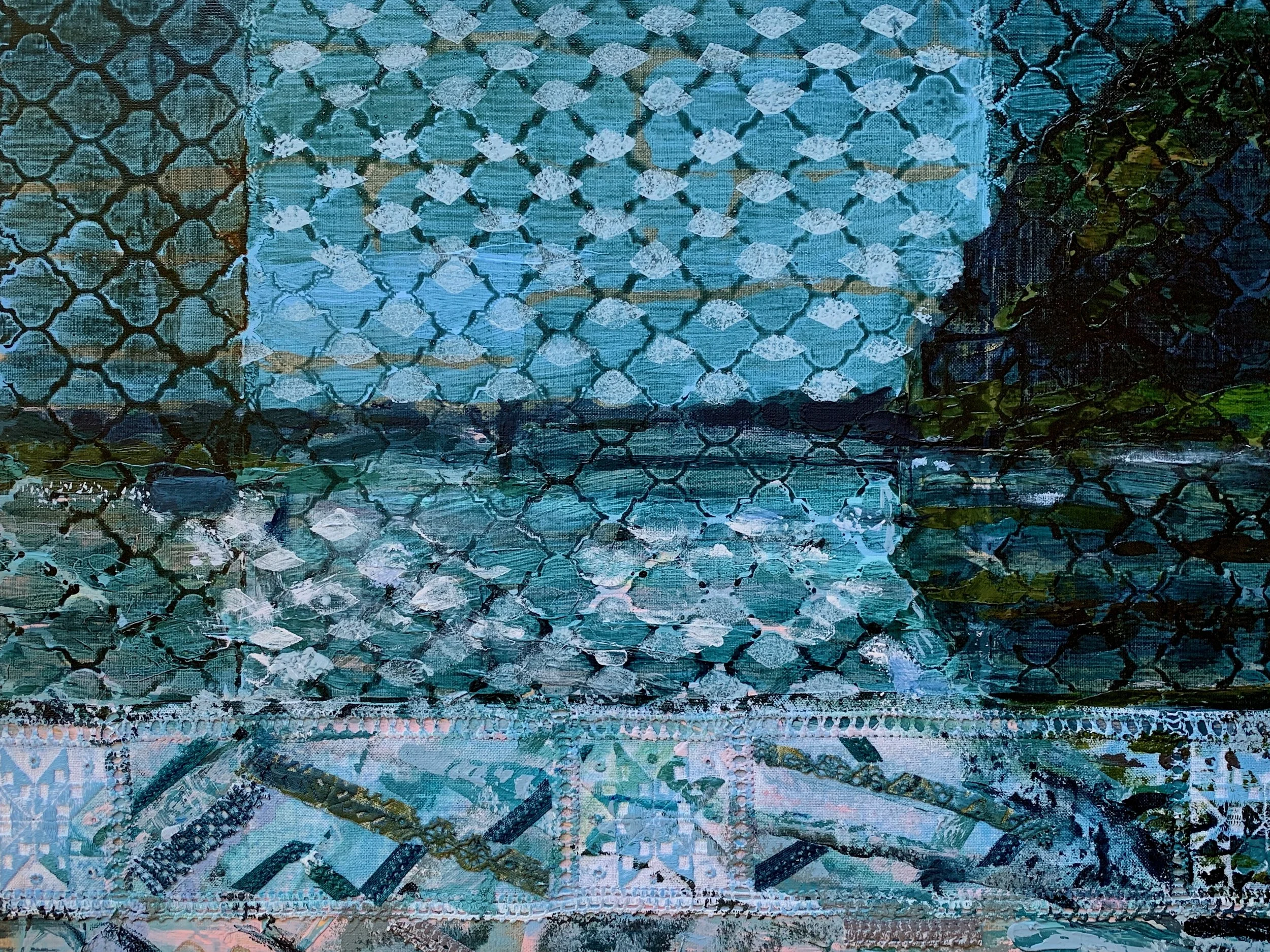 Contact Sheet, 2025.
Acrylic and mixed media on linen board
40.6 x 50.8 cm. $550