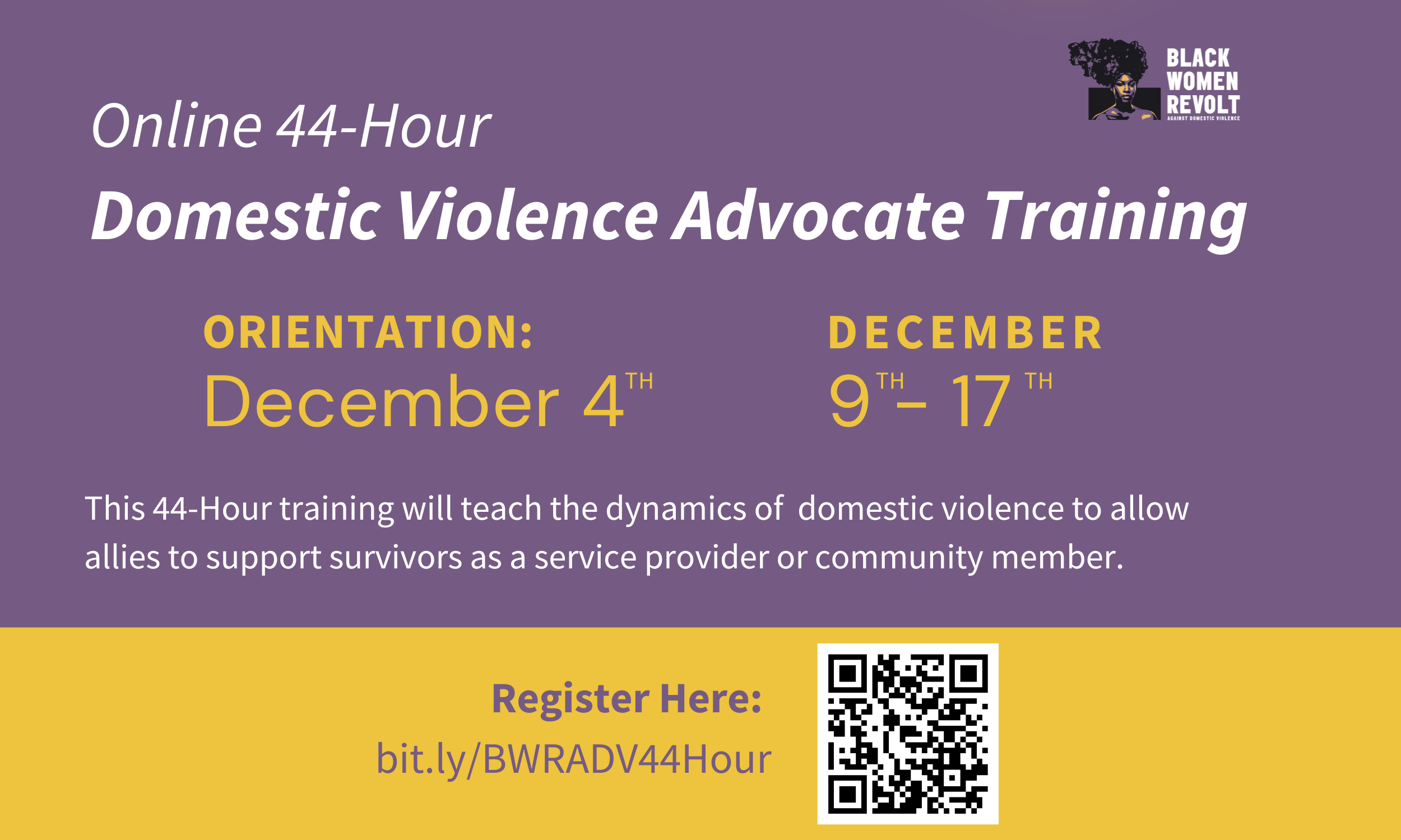 Online 44-Hour Domestic Violence Advocate Training