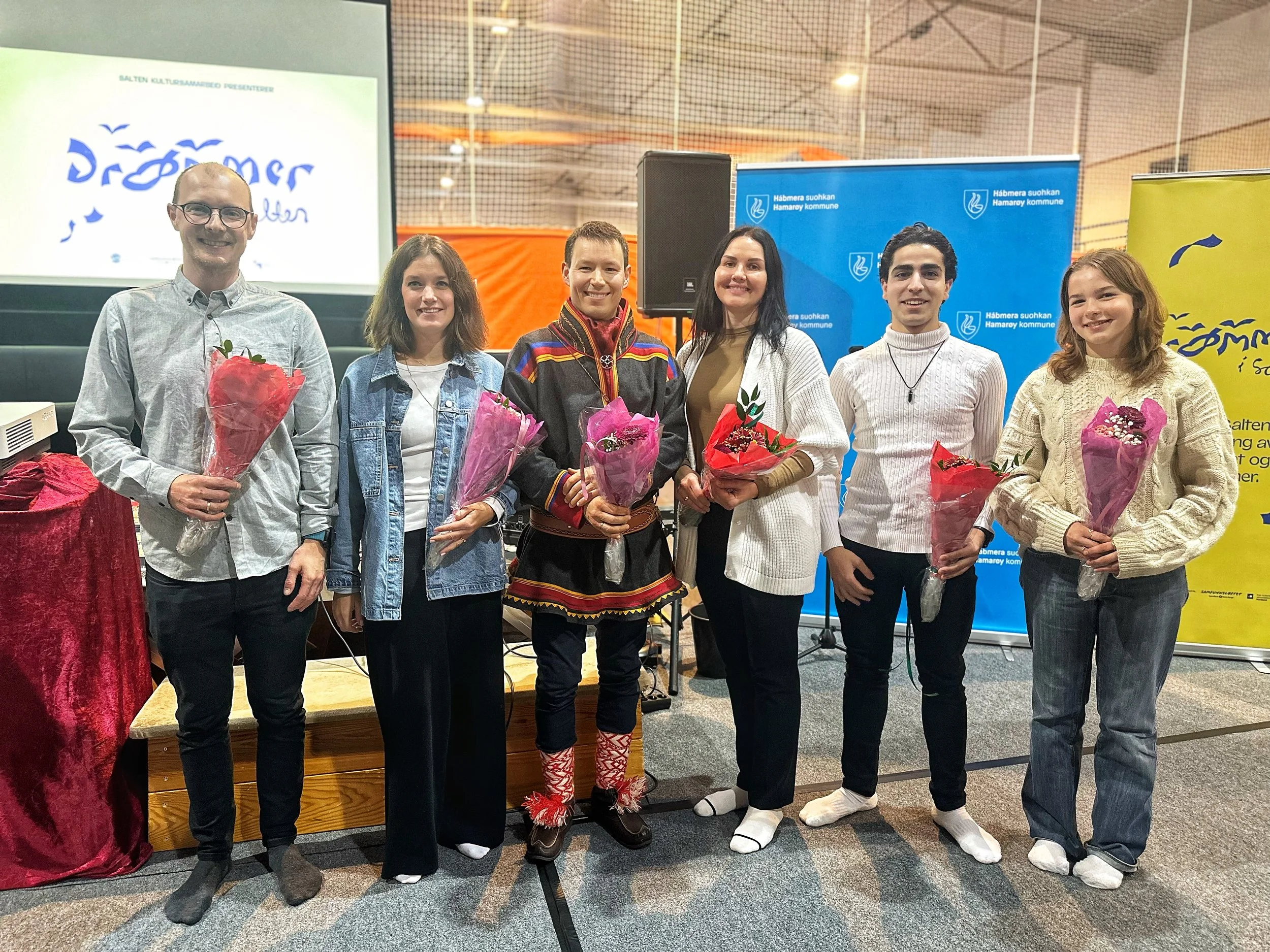 Deltakere fra panelsamtale i Hamarøy