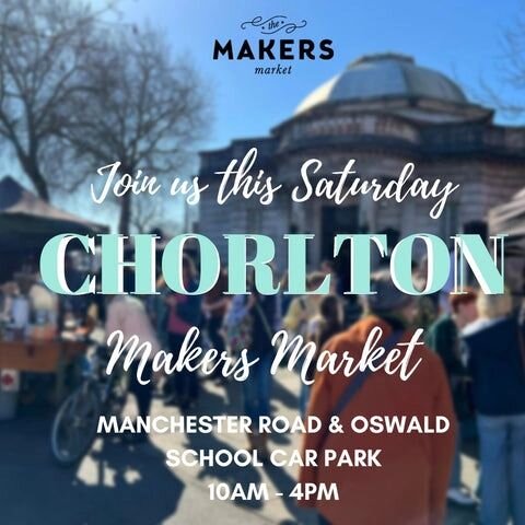 I'll be at Chorlton Makers Market this Saturday the 15th of April selling Pies, sausage rolls, scotch eggs, quiche, custard tarts, Bakewell, biscoff cookie slice and lemon meringue pie!

It's forecast to be the end of a rainy week and we'll get to se