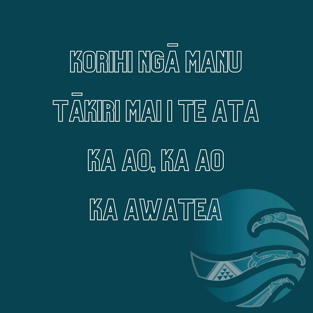 The bird song ushers the dawn of a new day. 

There is a lot of uncertainty at the moment amongst ngā mahi ā ngā ātua including the huripari (cyclone) &amp; rū whenua (earthquake). Many of us haven&rsquo;t heard from whānau or loved ones so we here a