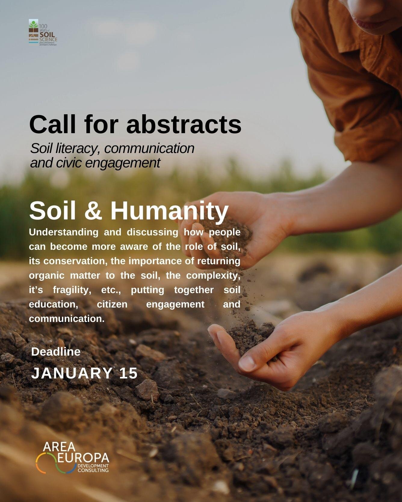 📣The International Union of Soil Sciences, alongside the Italian Society of Soil Science and the City of Florence, will host the Centennial Celebration and Congress in Florence, Italy from May 19-21, 2024. 
@aimgroupinternational 

This will be an a