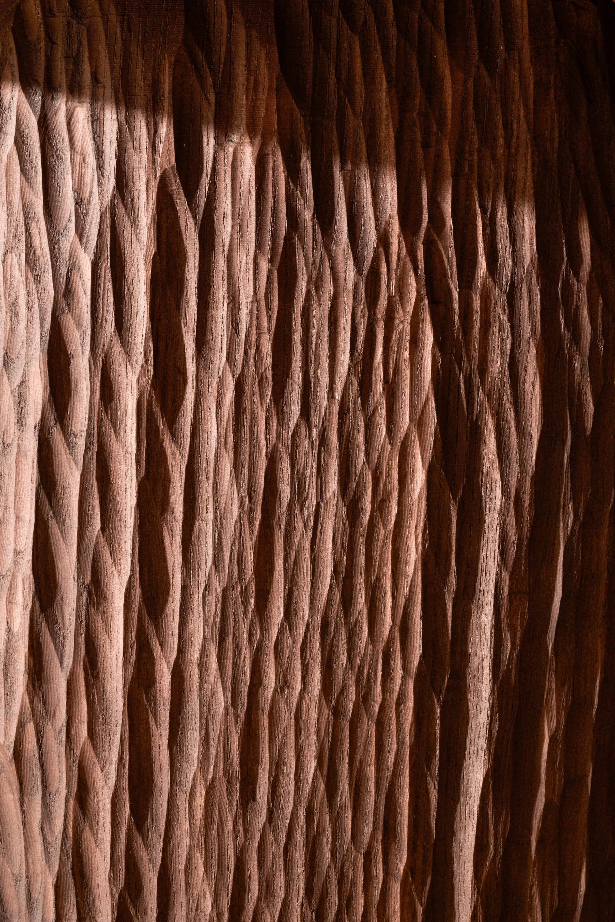 Sculpted leg detail inspired by the bark tree