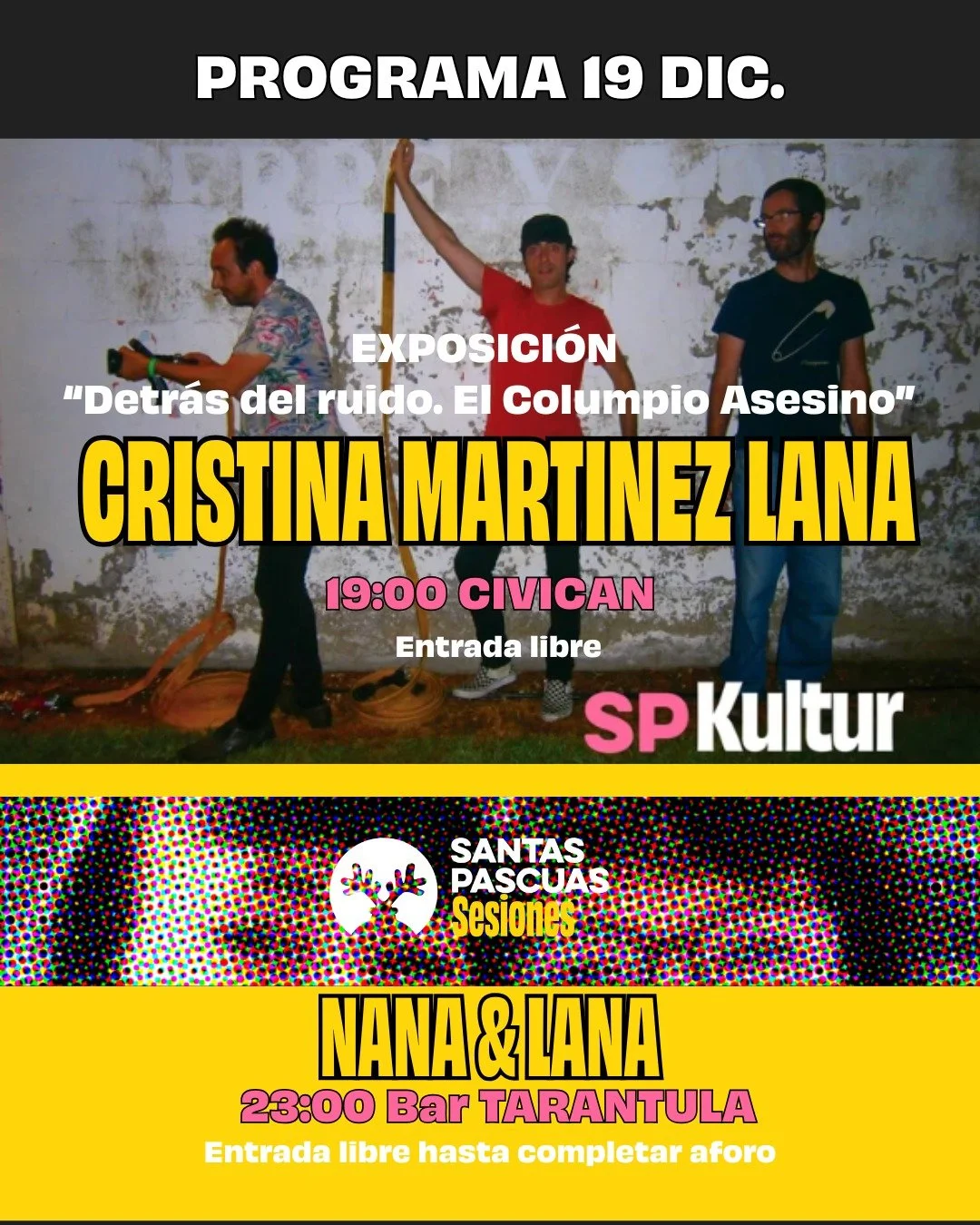 &iexcl;Hoy arranca la X edici&oacute;n del Festival SantasPascuas!

Nuestra particular "virgen con gafas de sol" y grand&iacute;sima artista Cristina Martinez Lana (El Columpio Asesino) presenta una interesante exposici&oacute;n donde cuent