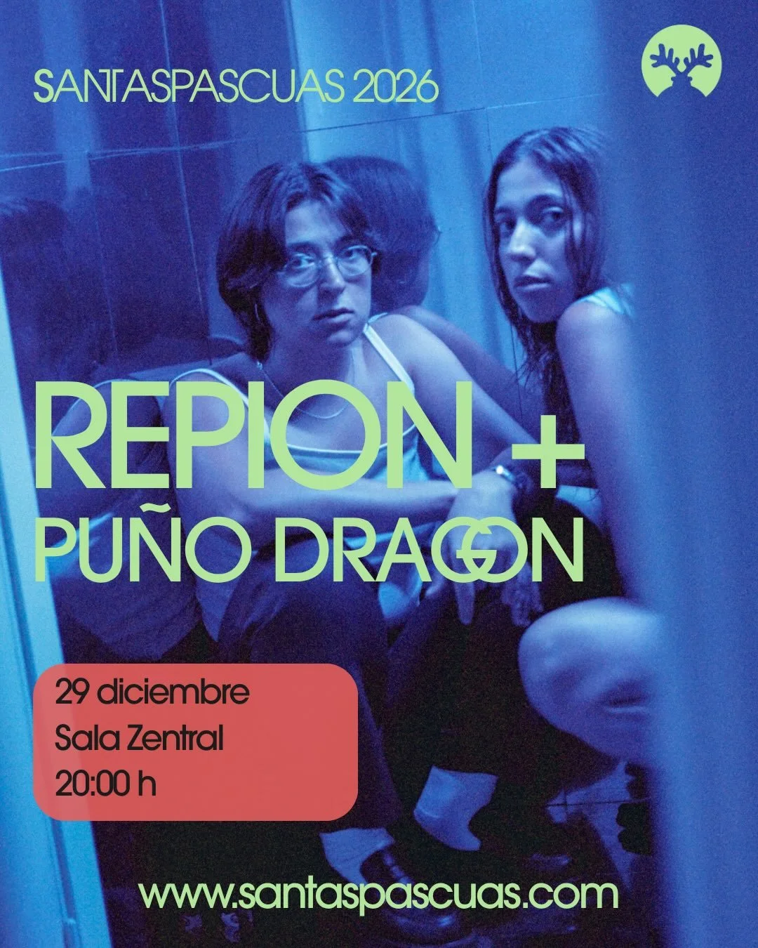 &iexcl;Por fin podemos soltarlo! 💣 El cartel de SantasPascuas sigue creciendo y el 29 de diciembre la Sala Zentral va a ser un aut&eacute;ntico polvor&iacute;n. Las hermanas I&ntilde;esta, Repion, aterrizan en Iru&ntilde;a para demostrarnos por qu&e