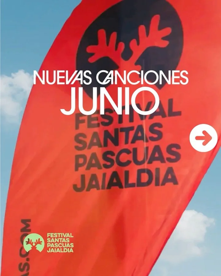 Las novedades musicales de junio de los primeros artistas confirmados para el Festival #santaspascuas 🎸
Jaialdiko baieztatutako lehen artisten ekaineko musika-berrikuntzak 🚀

🎟️ www.santaspascuas.com 
#pamplonairu&ntilde;a  #conciertos  #navidad