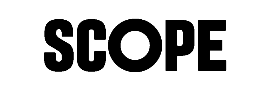 Logo for SCOPE, a leading UK charity which aims to create a fair and equal society for disabled people