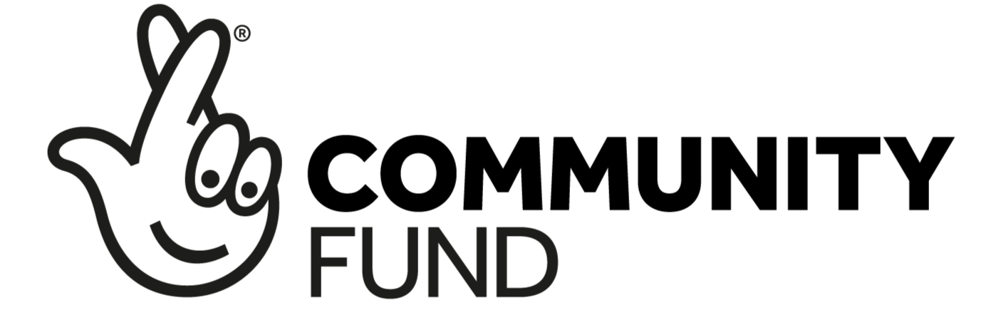 Logo for the National Lottery Community Fund - the largest funder of community activity in the UK