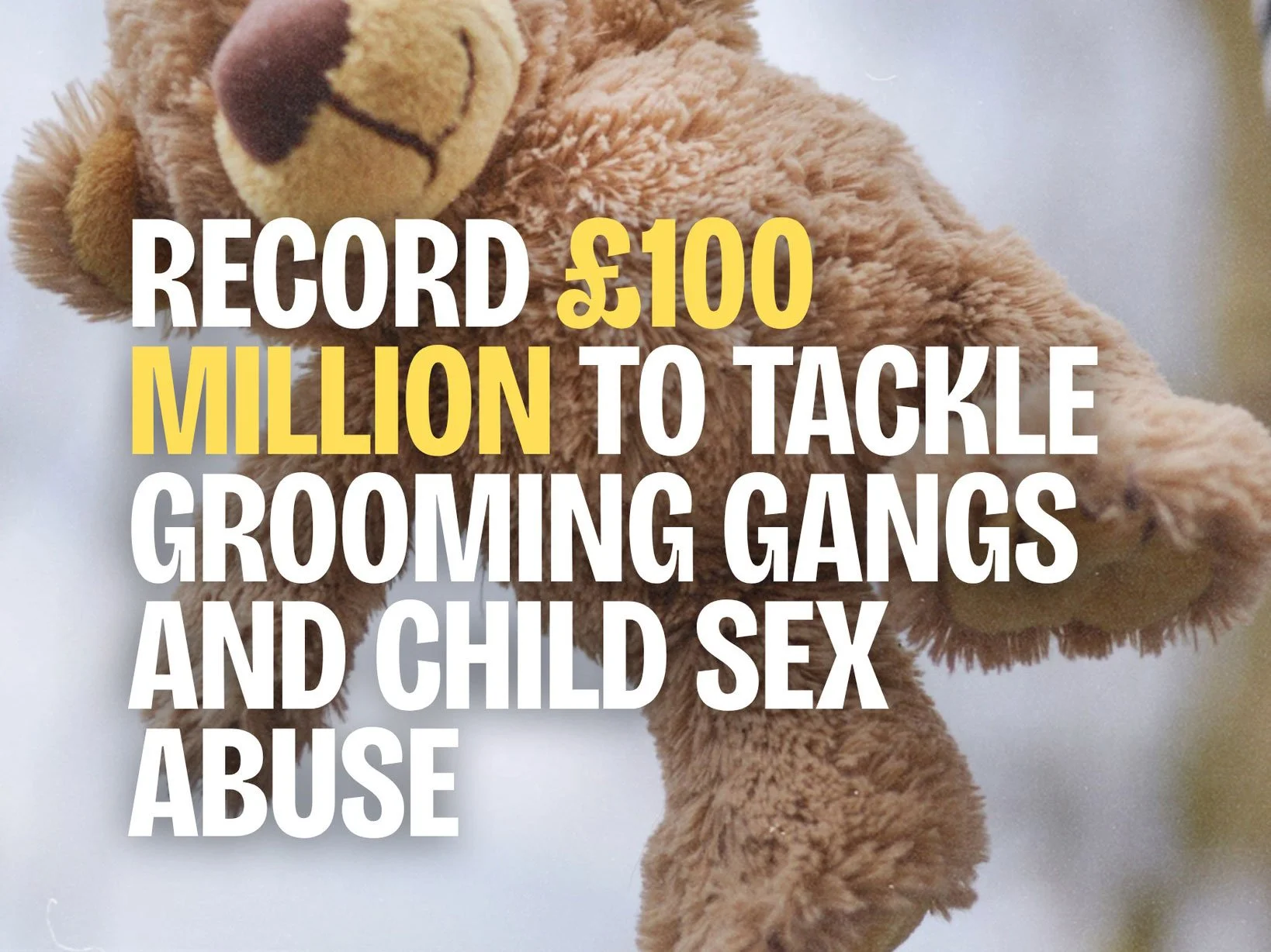 Record £100 million to fight child sex offences and protect victims