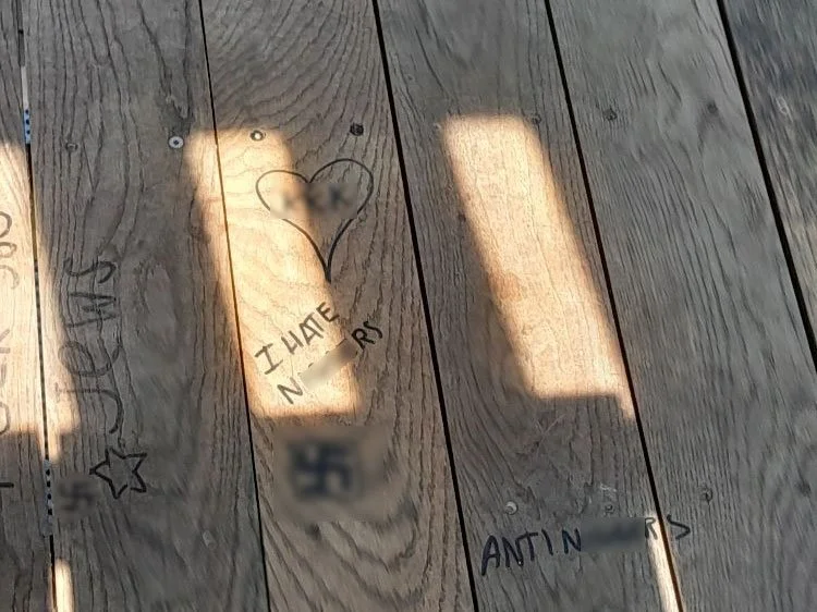 Responding to offensive graffiti in Ness Park