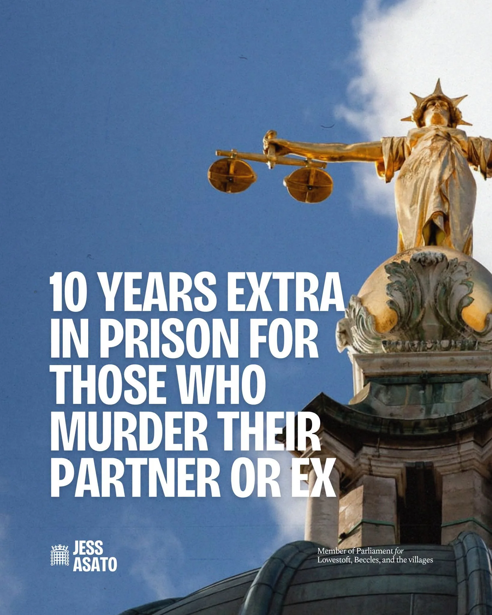 10 YEARS EXTRA IN PRISON FOR THOSE WHO MURDER THEIR PARTNER OR EX