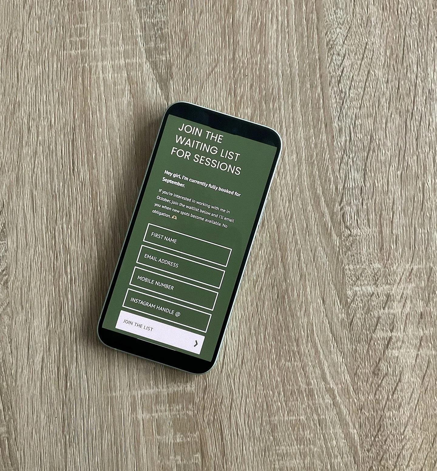 If you have joined the waitlist I haven't forgotten about you... (I promise) 

I will be messaging some people next week to get you booked in for a consultation. 🗓️ 

I have limited availability so it will be first come first served. 

If you want t