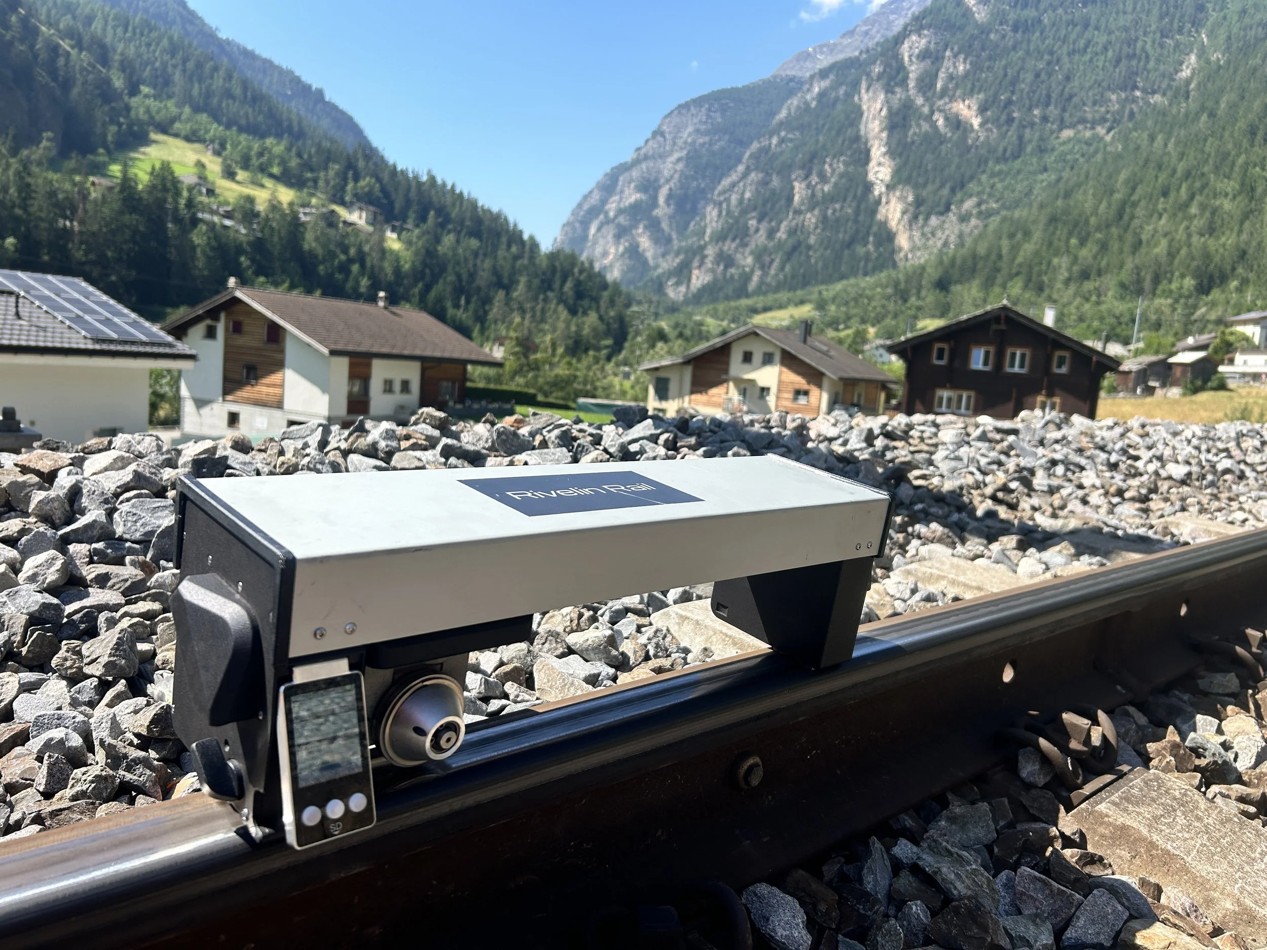Friction measurements using portable rail tribometer carried out by Michael Watson, Rivelin Rail co-founder