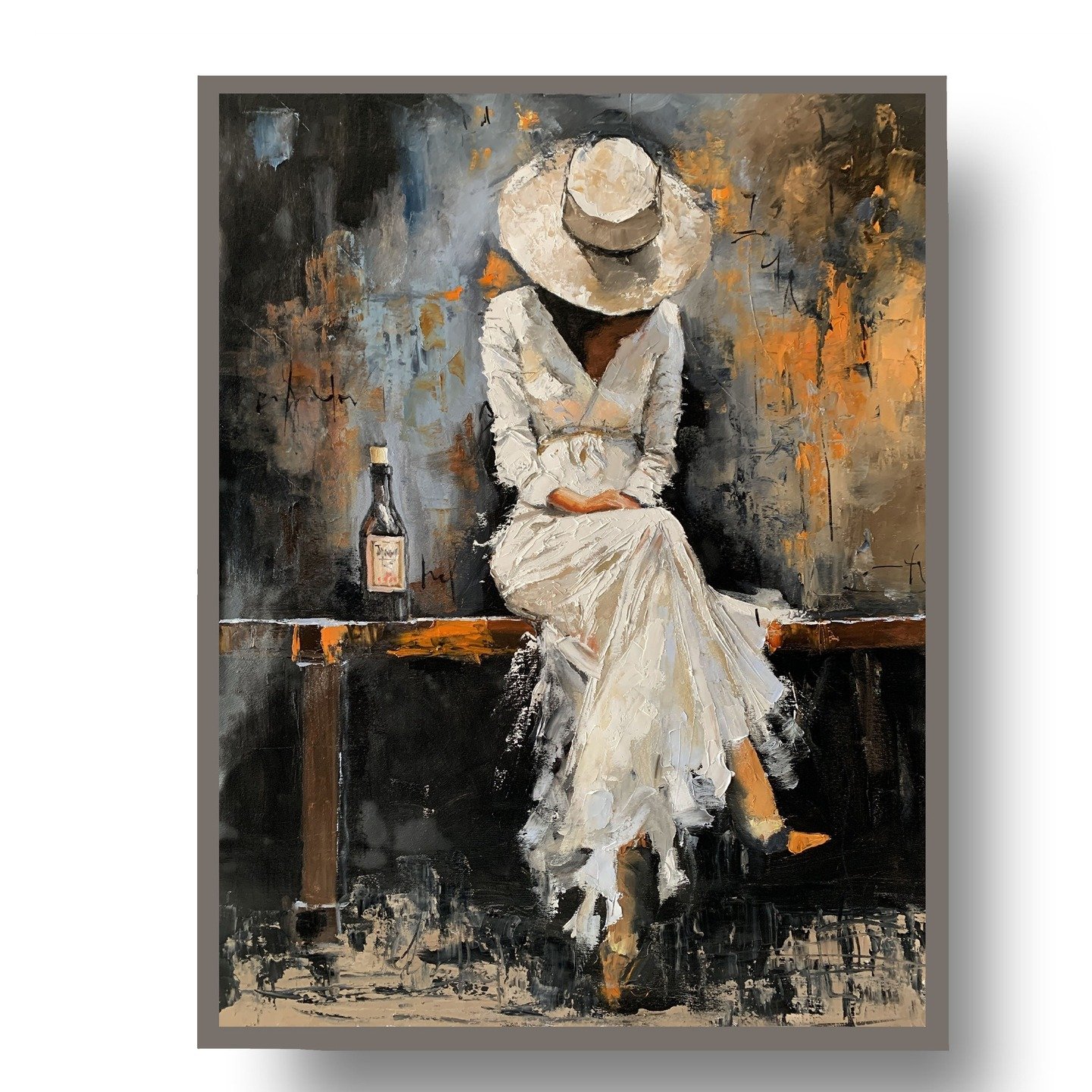 Melancholy Muse.
70x90cm.
oil on canvas.