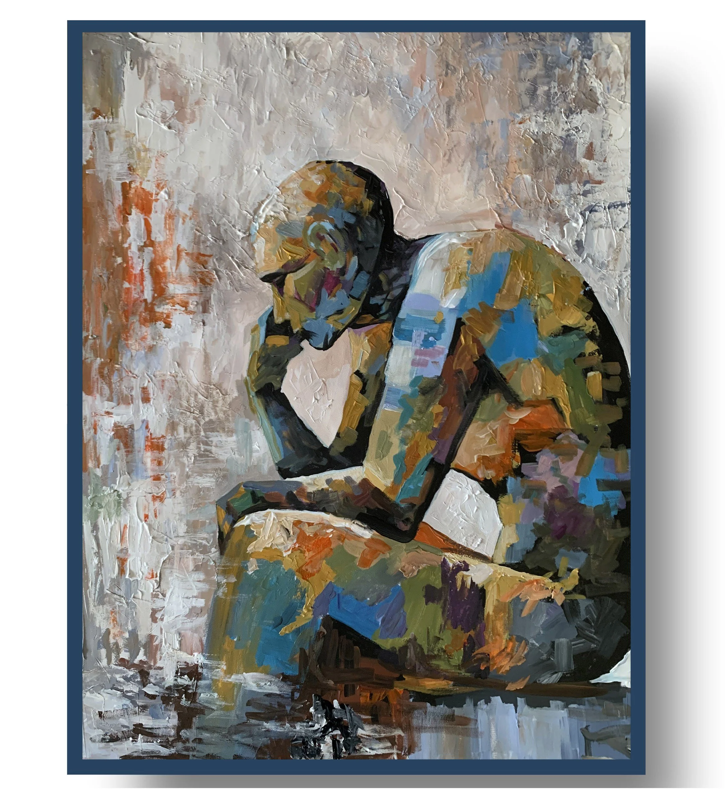Quiet Strength.     Acrylic painting on canvas.    60x80cm.