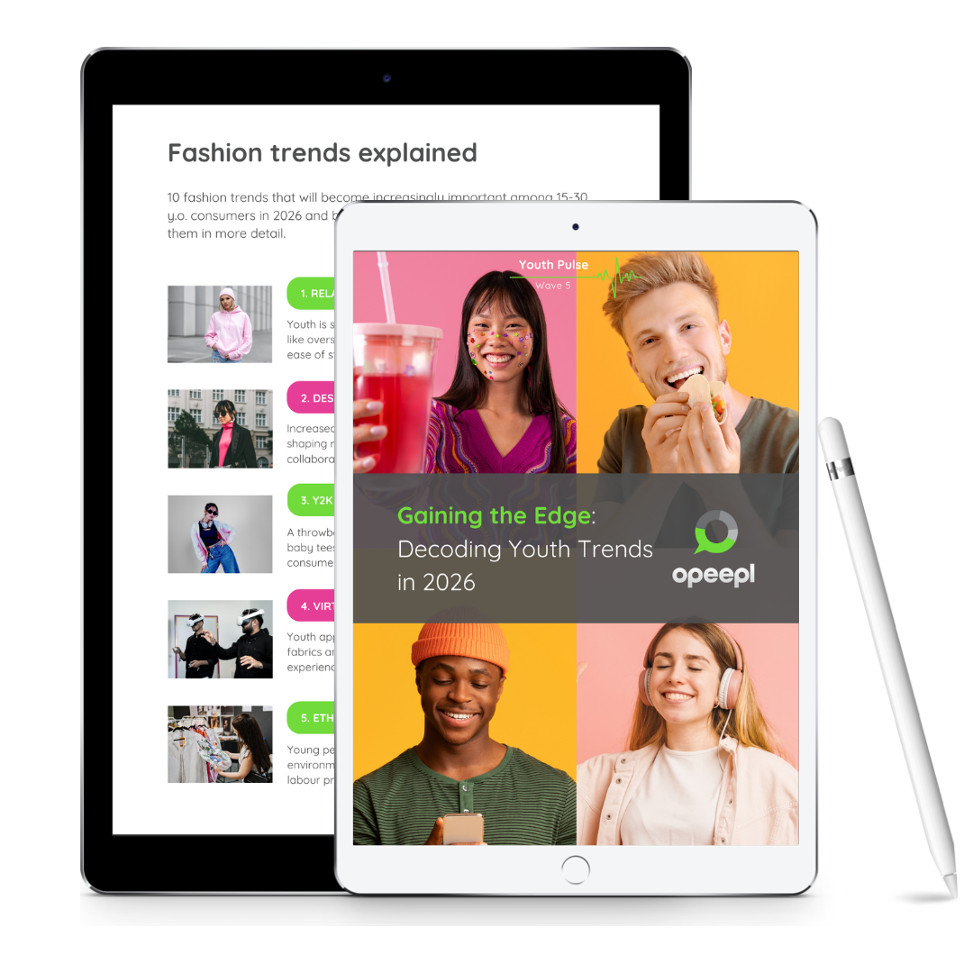 Tablet screens showing Youth Pulse W5