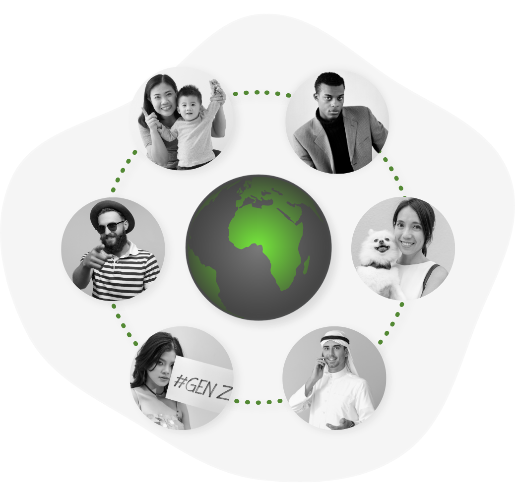 Diverse audiences you can sample with Opeepl.