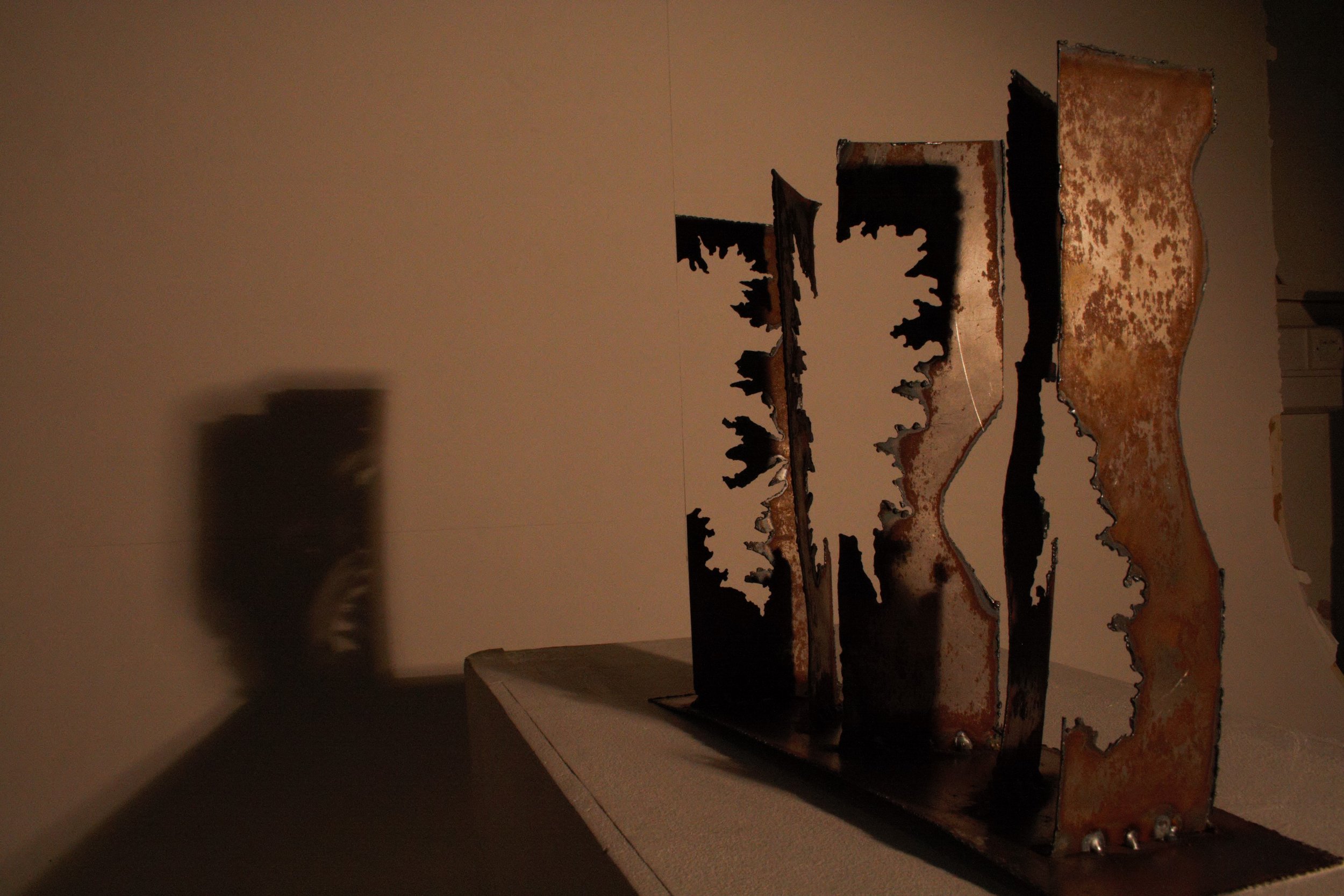 Human Nature - A maquette for a lifesized version exploring light and shadow throught the combination of human and natural forms.