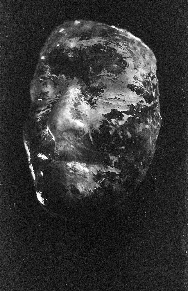 Self Portrait Series - A cast of my face lit from behind