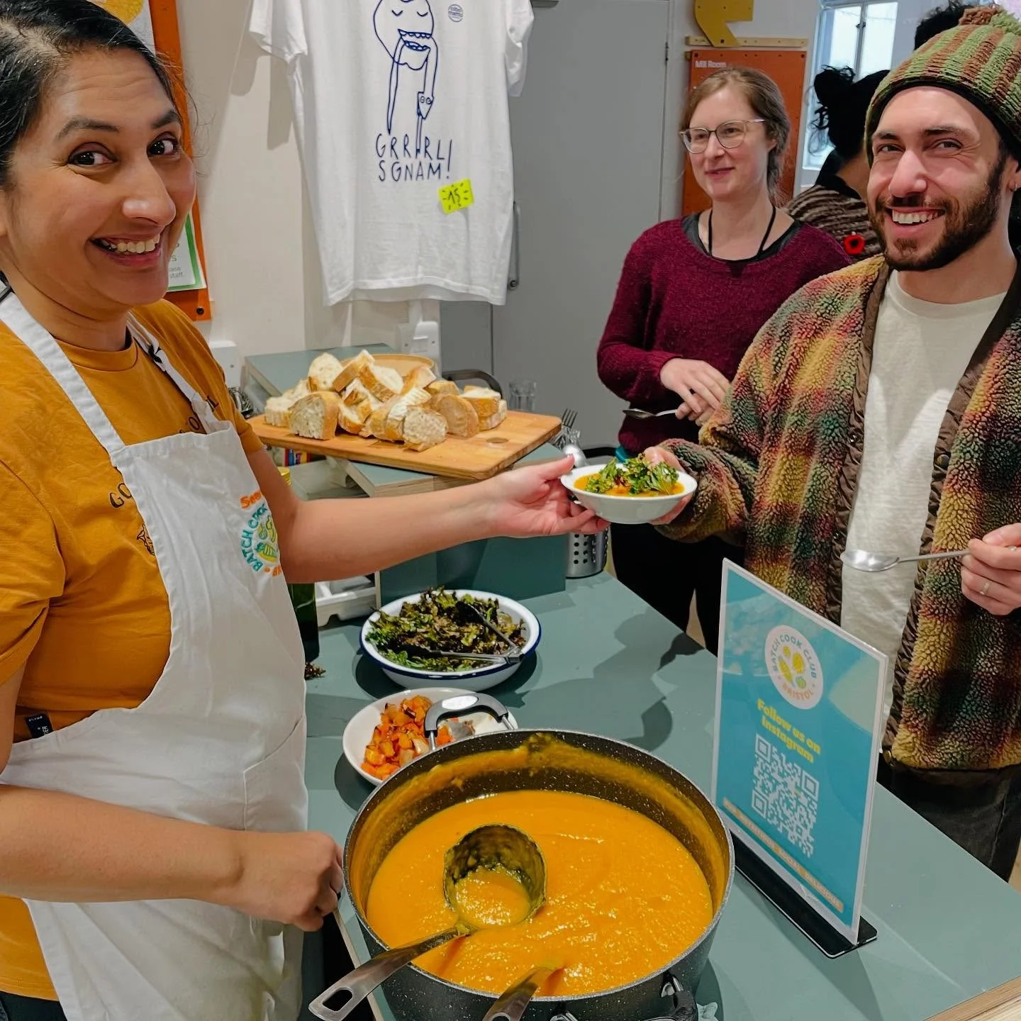 🥕Butternut squash, carrot, sweet potato and miso soup is on the menu for our Little Feast lunch tomorrow!

Enjoy a comforting bowl of soup, served with crispy kale, sourdough and garlic and herb butter. We&rsquo;ll also have maple-miso apples and pe