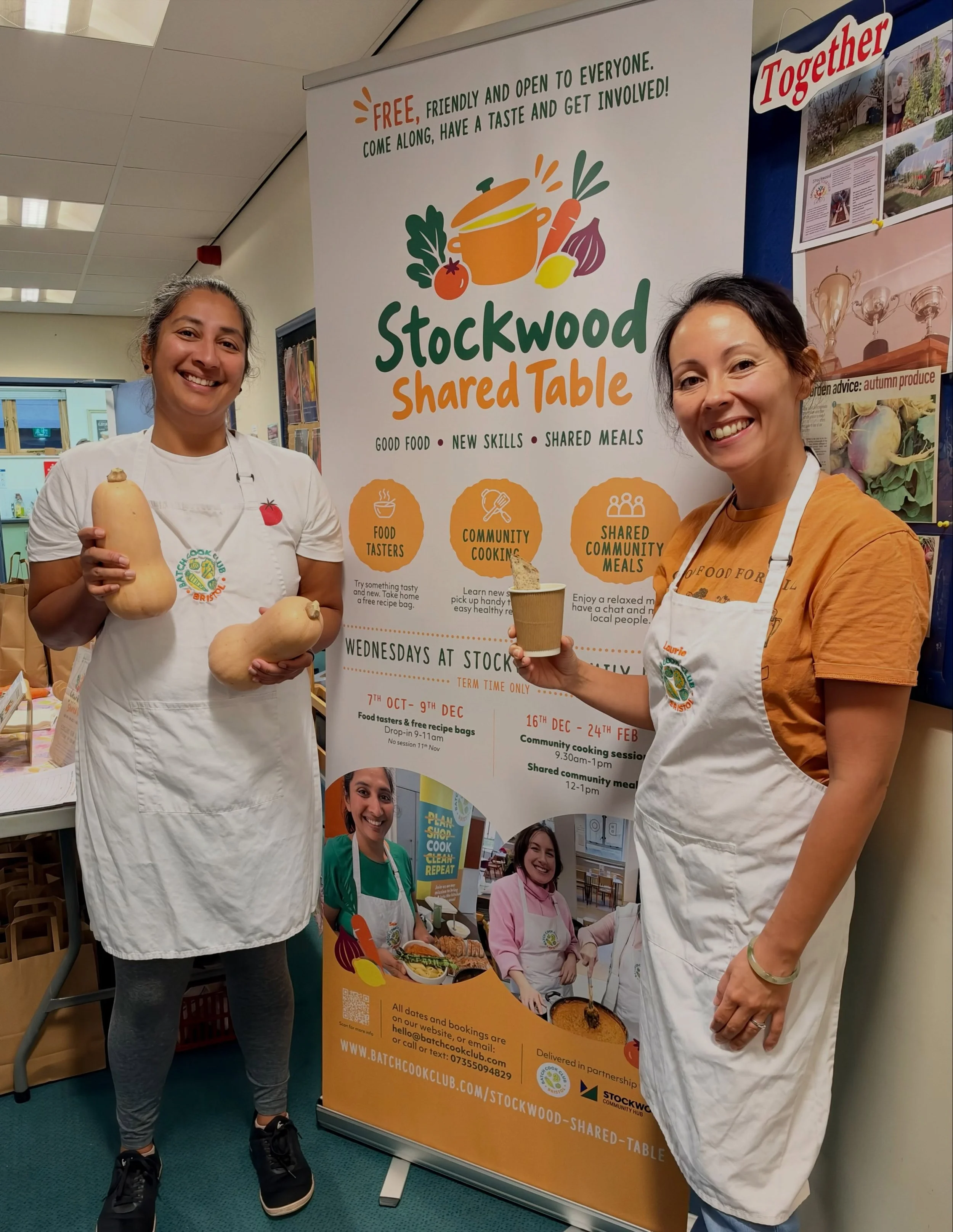 Good morning Stockwood! 👋

🌞 Brighten up your morning with a cup of our butternut squash and miso soup! We&rsquo;ll be at the Family Hub, Whittock Road, BS14 until 11am TODAY- drop-in, try some food and take home a free recipe bag with all the ingr