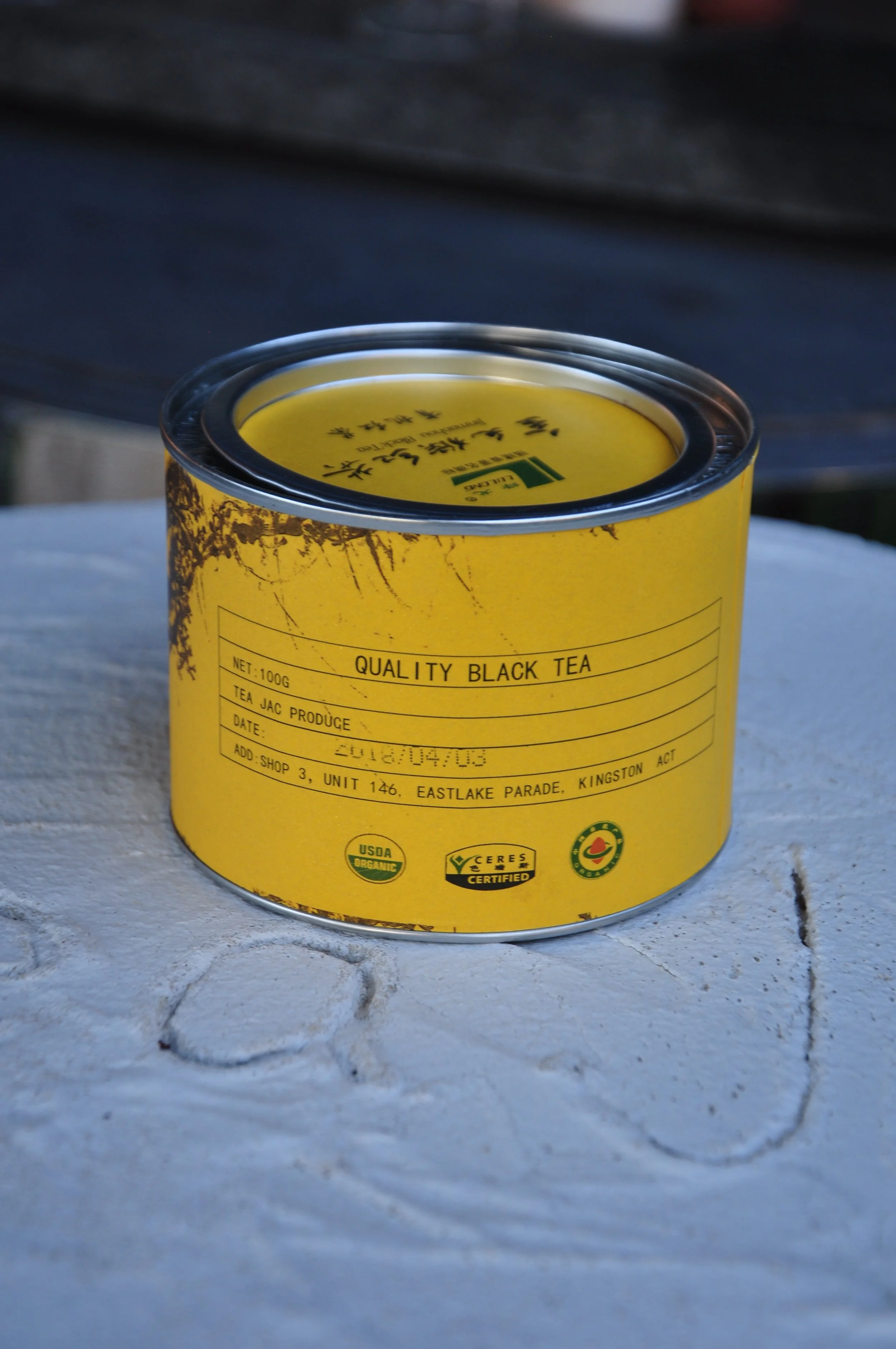 A tin of Year2018 50g Golden monkey loose leaf Black Tea of brand Tea Jac