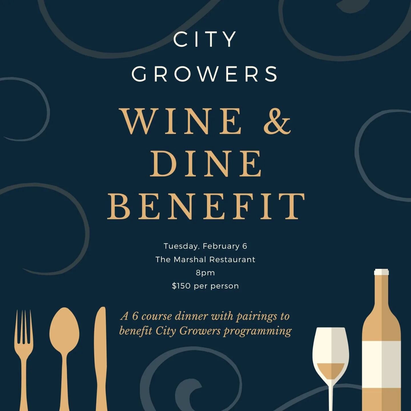 On Tuesday, February 6th, please join City Growers for a six course wood-fired, farm to table dinner with local wines expertly paired by Chef Charlie Marshall. Celebrate New York wines and local harvests with all proceeds going to support City Grower