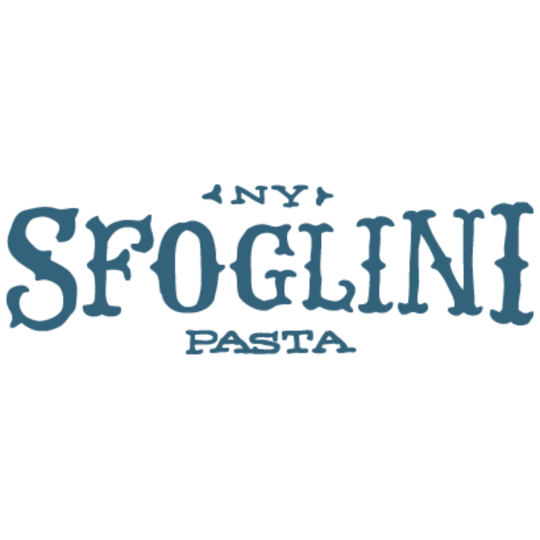 Logo for Sfogili Pasta in blue