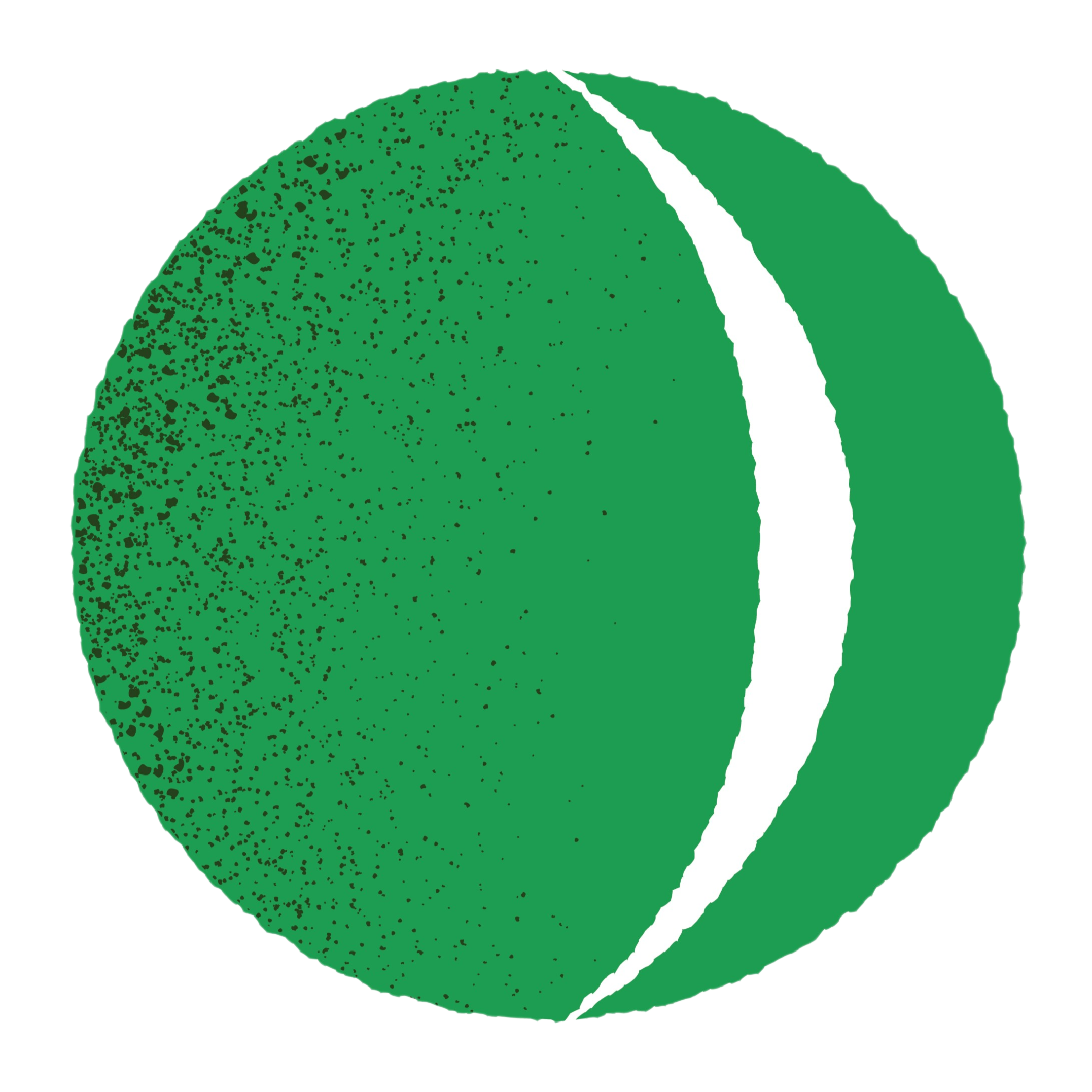 Close-up of a green moon with a textured surface.