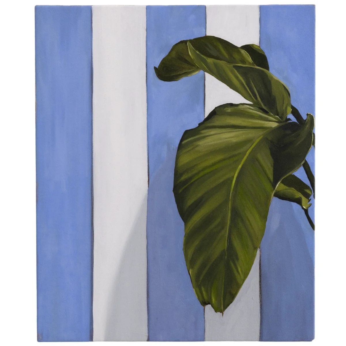 Plant in front of painting