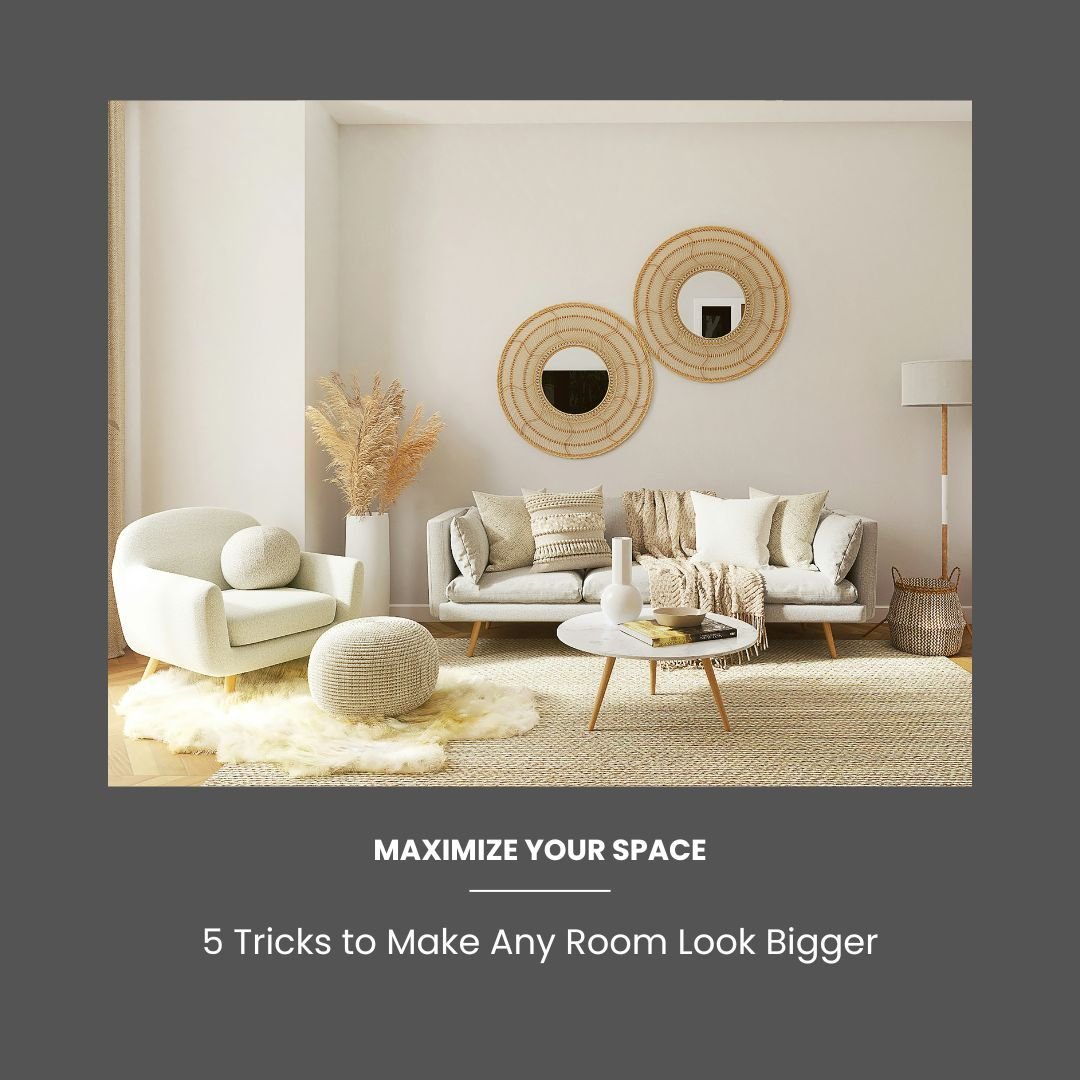 Unlock the illusion of space! Discover 5 simple tricks to make any room look larger and more inviting. 🌟 From choosing light hues to opting for multi-functional furniture, every tip helps you maximize your space stylishly! 🏡✨

#InteriorDesign #Spac