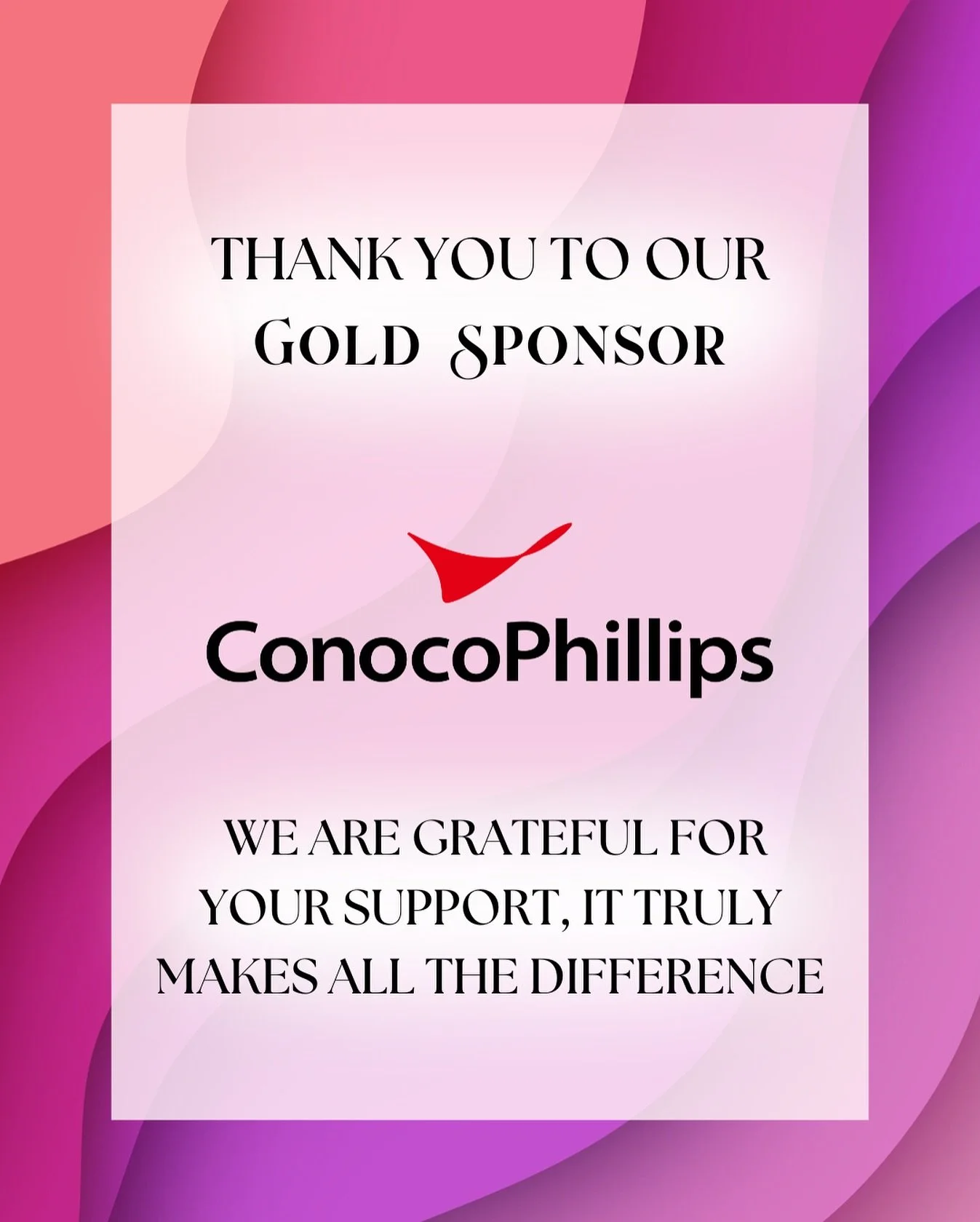 We are so thrilled to have ConocoPhillips as a proud sponsor of our First Annual Impaxtful Women of West Texas Awards Gala! Their commitment to our community is helping us create a brighter future for the women of West Texas💖

Join us for this speci