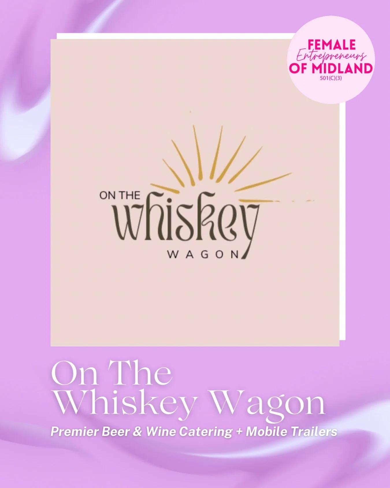 🌸MEMBER HIGHLIGHT🌸

On The Whiskey Wagon is West Texas&rsquo;s premier mobile bartending and alcohol catering services for events of all sizes. From corporate events and weddings to quincea&ntilde;eras, markets, and community celebrations,they brin