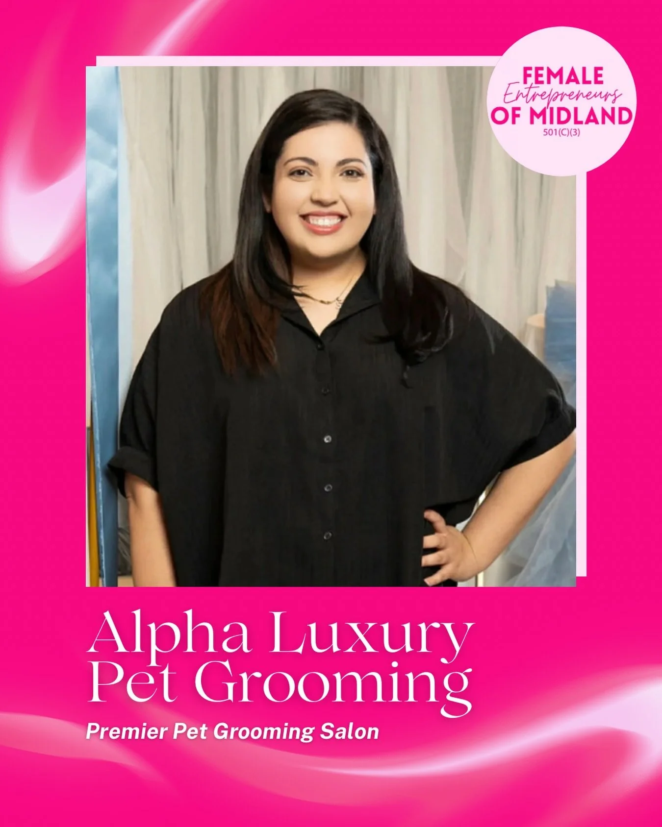 🌸MEMBER HIGHLIGHT🌸

Meet Steph, co-owner of
Alpha Luxury Pet Grooming @alphaluxurypetgrooming 

Alpha started with a deep love for dogs and a vision to do grooming differently here in Midland. Not rushed. Not chaotic. Not &ldquo;just a haircut&rdqu