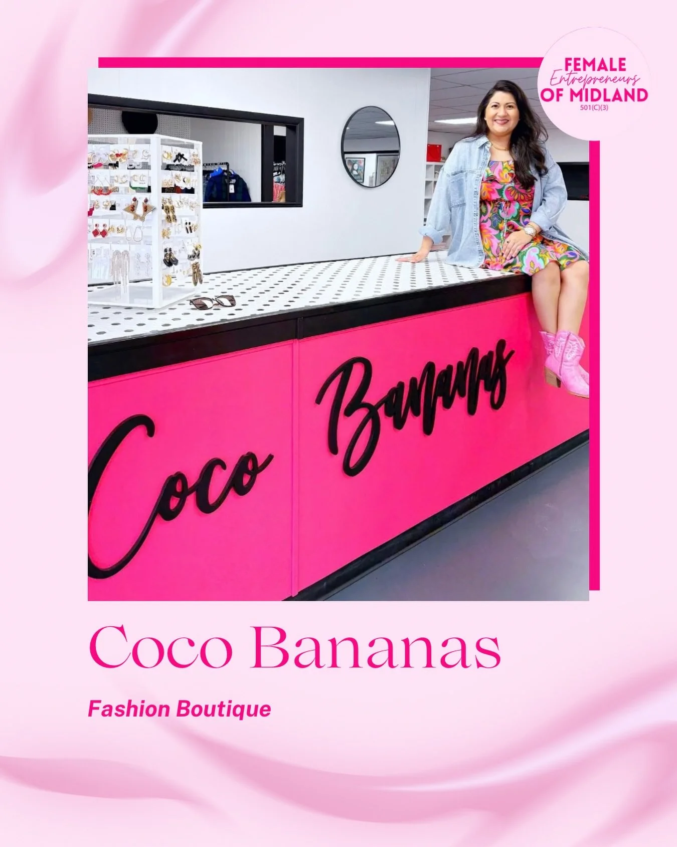 🌸MEMBER HIGHLIGHT🌸

Meet your new favorite boutique, Coco Bananas! Their contemporary fashion, bold accessories, and unforgettable gifts make shopping so much fun, and you can upgrade your wardrobe too!

Curated by local small business owner Hanna 