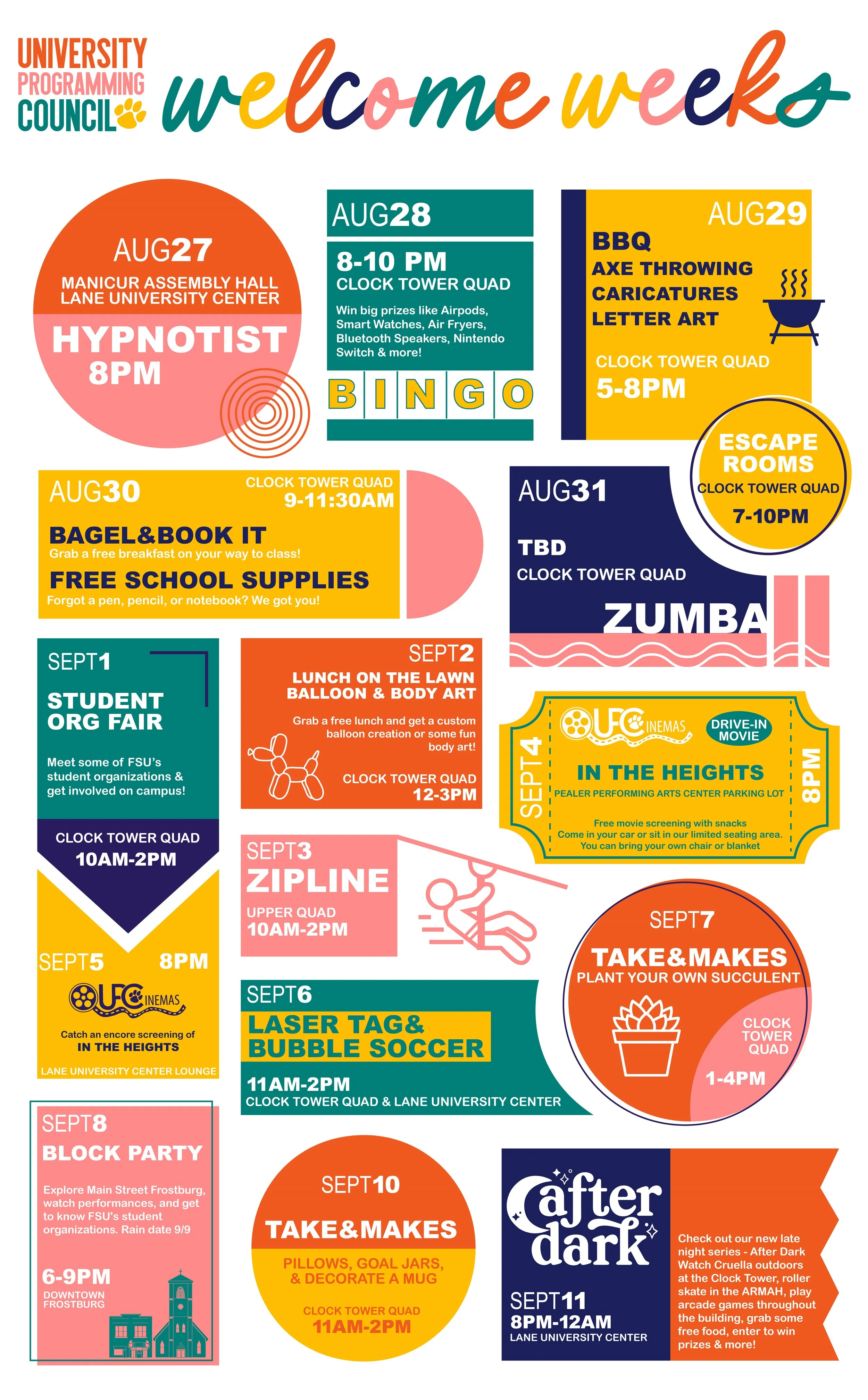 FSU Welcome Week Poster