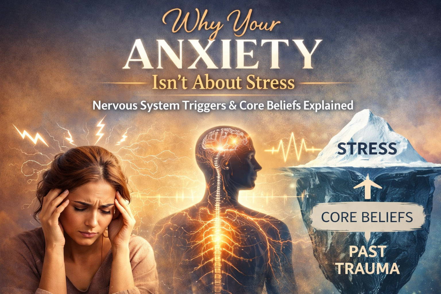Why Your Anxiety Isn’t About Stress: Nervous System Triggers and Core Beliefs Explained