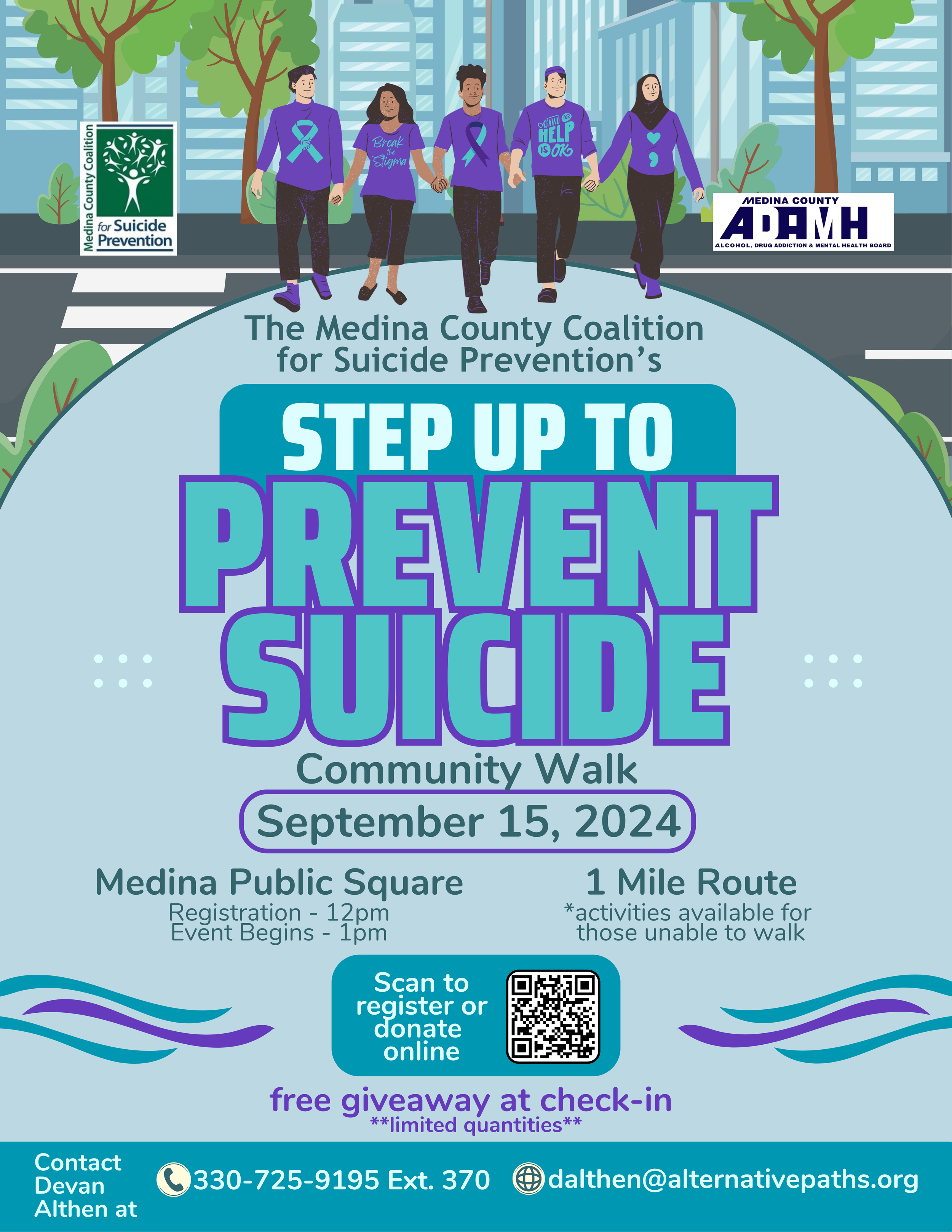 STEP UP TO PREVENT SUICIDE COMMUNITY WALK — Alternative Paths