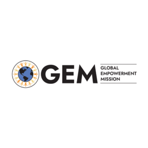 Logo for Global Empowerment Mission, a global nonprofit and longtime Stable Road Foundation partner for disaster relief projects around the world