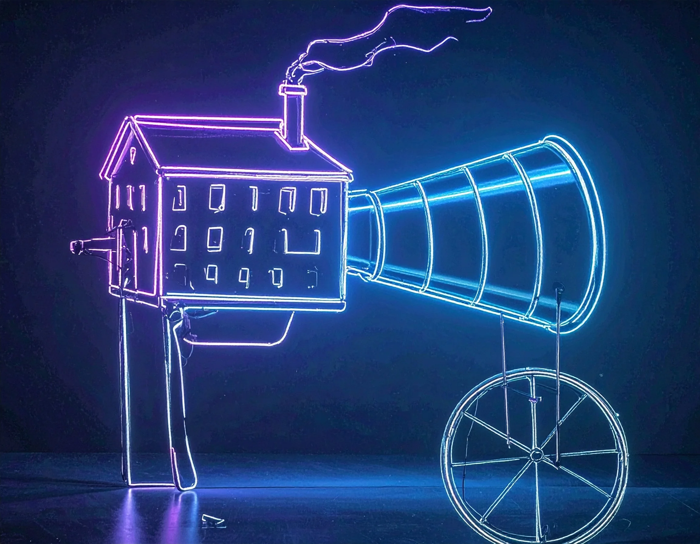 Firefly Neon sculpture house megaphone 801432.jpg