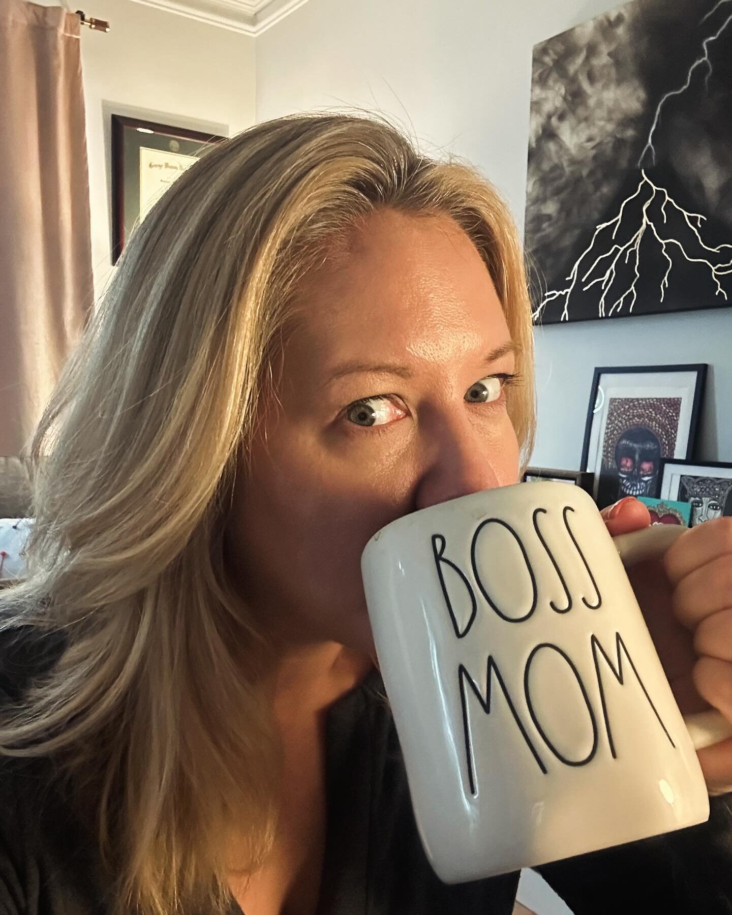 When you&rsquo;ve been sick for two weeks and finally wake up feeling not like death-you curl your hair, drink an extra cup of coffee, and tell yourself to slay today. #bossmom #beaproducer #slayqueen