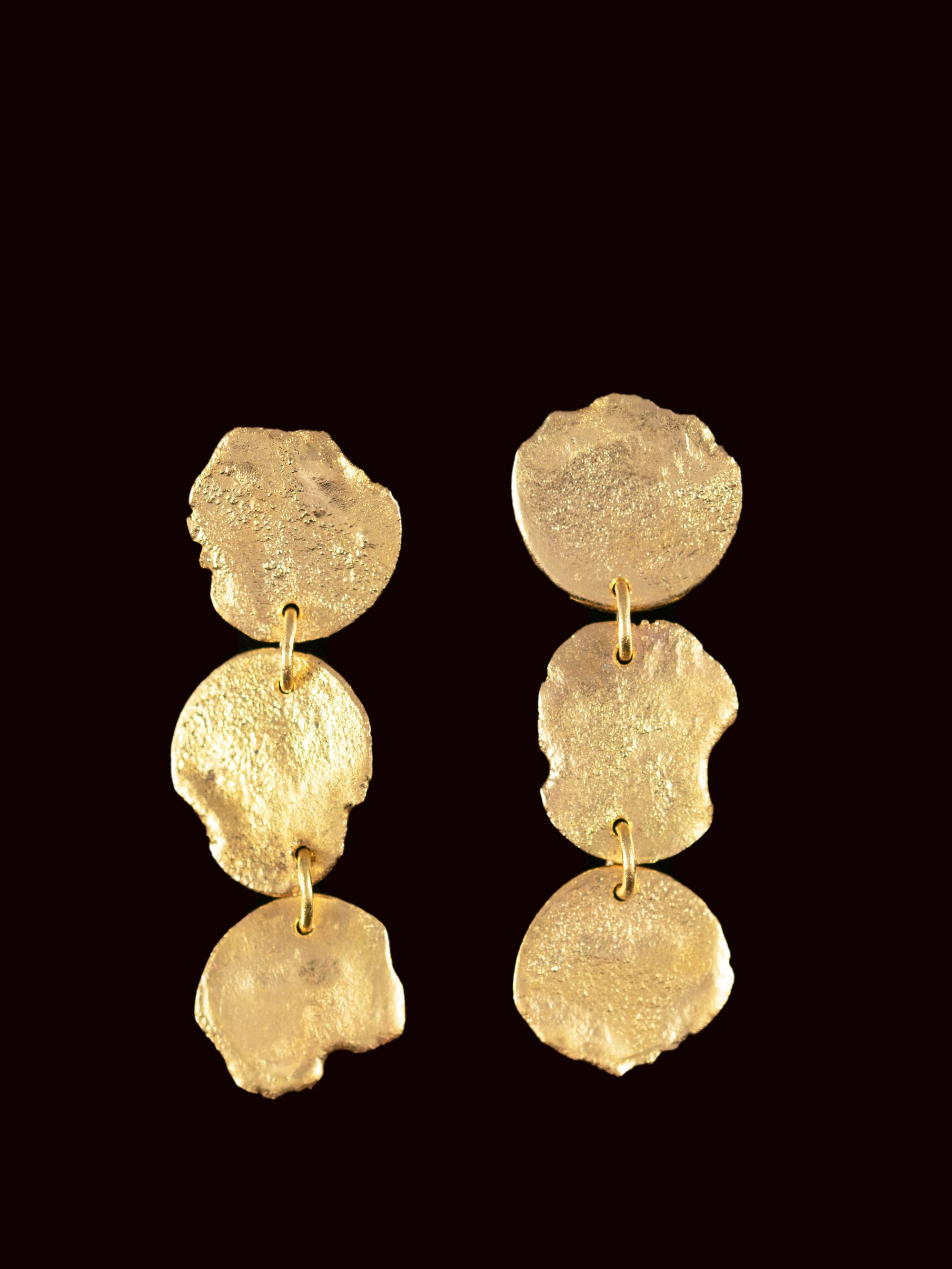 Three Flake Earrings