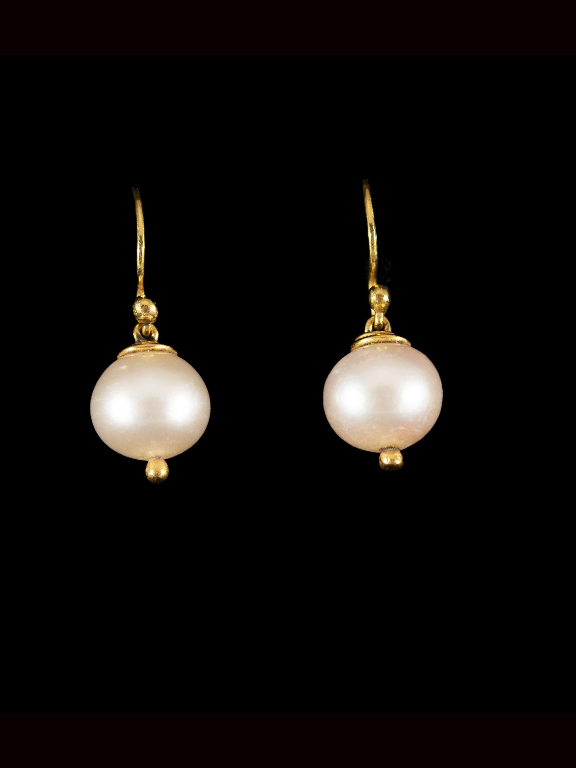 White Pearl Earrings