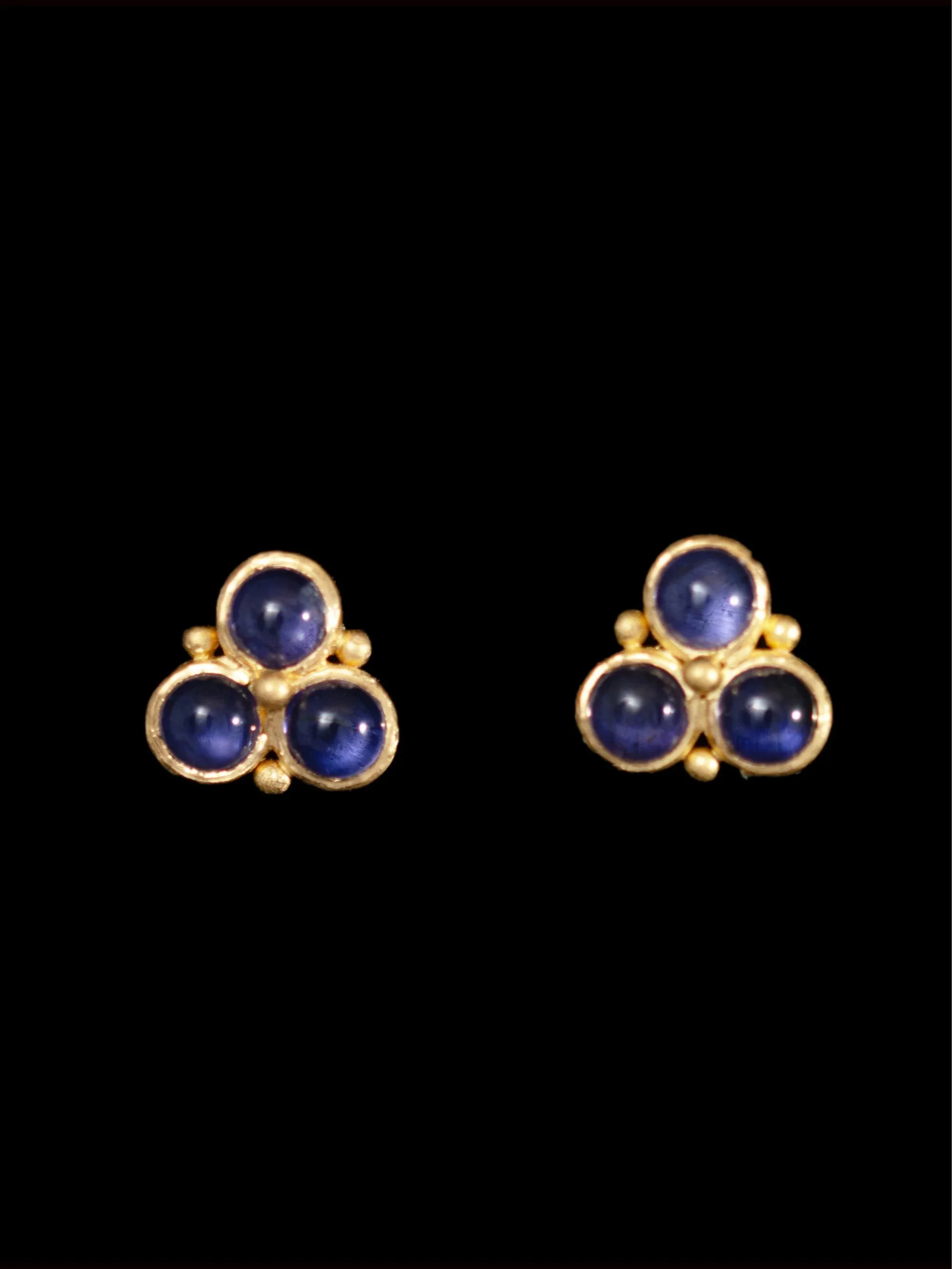 Iolite Trefoil Studs