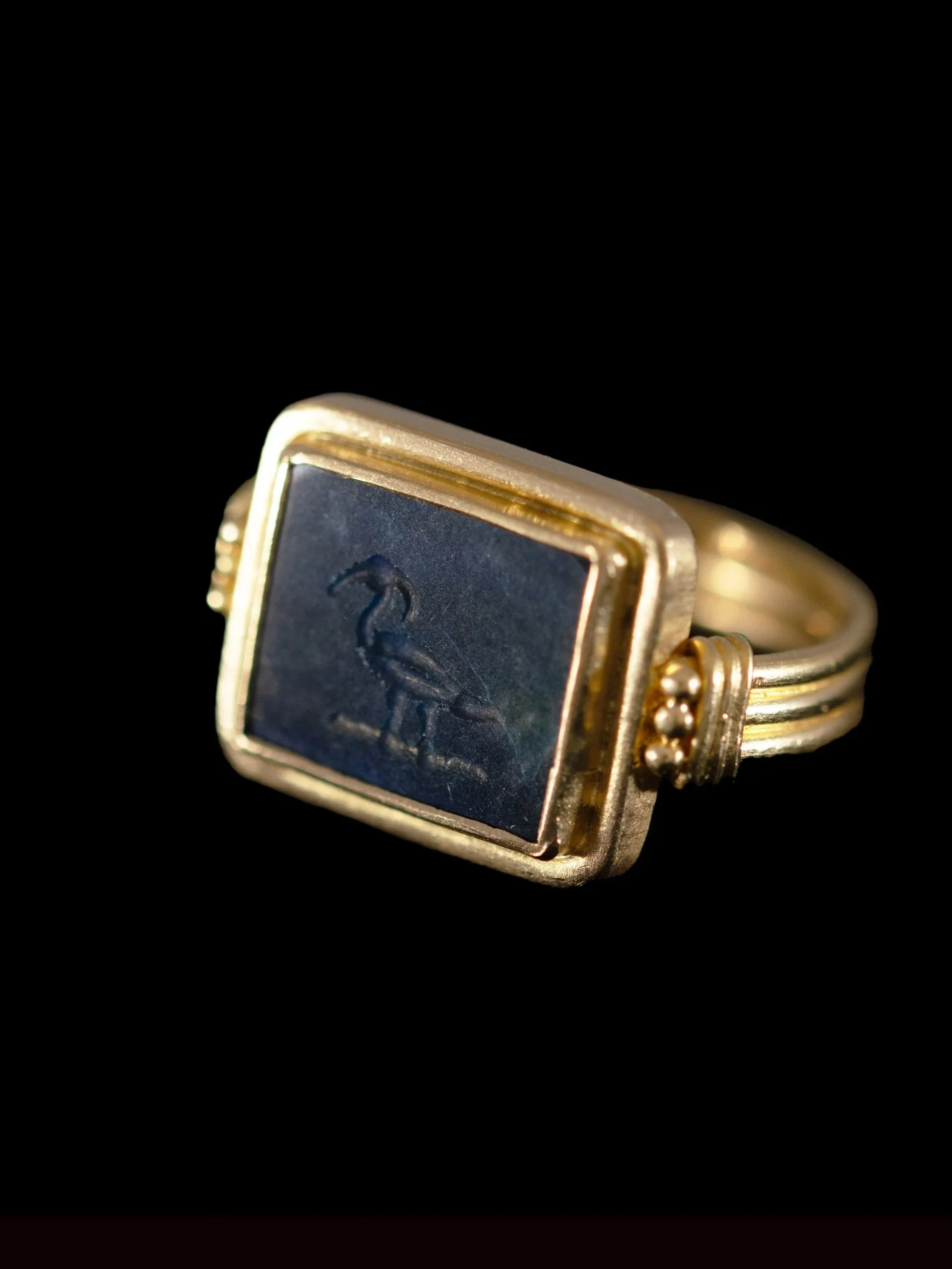 Roman heron intaglio