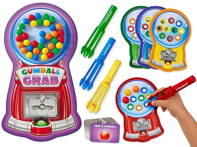 Gumball Grab Pre-Writing Game