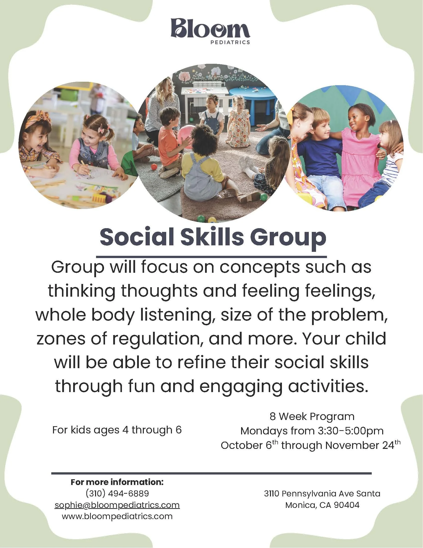 Social Group for 4-6 year old
